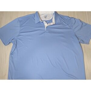 TGW Men's Polo Shirt Light Blue 3XT Moisture-Wicking The Golf Warehouse